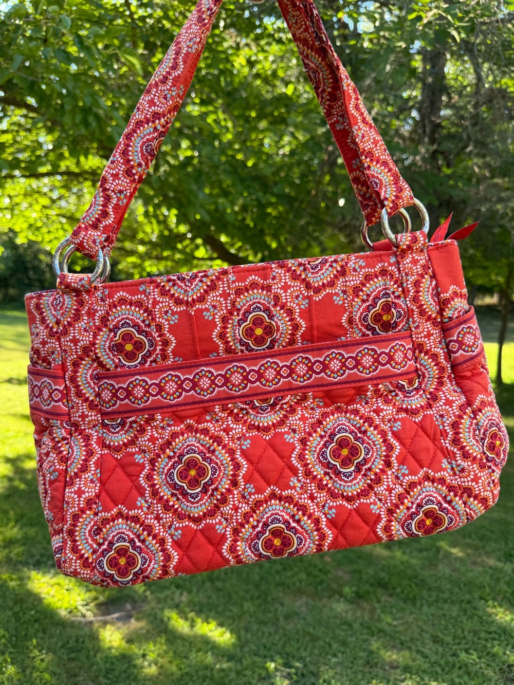 Vera Bradley Stephanie Paprika Shoulder Bag Vintage 2009 Retired EUC